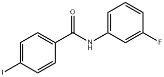 N-(3-fluorophenyl)-4-iodobenzamide 结构式