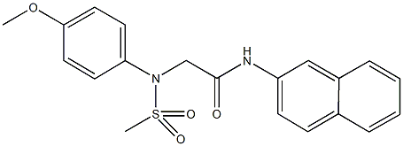 2-[4-methoxy(methylsulfonyl)anilino]-N-(2-naphthyl)acetamide 结构式