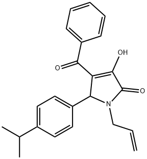 1-allyl-4-benzoyl-3-hydroxy-5-(4-isopropylphenyl)-1,5-dihydro-2H-pyrrol-2-one|