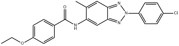 N-[2-(4-chlorophenyl)-6-methyl-2H-1,2,3-benzotriazol-5-yl]-4-ethoxybenzamide 结构式