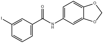 N-(1,3-benzodioxol-5-yl)-3-iodobenzamide,425426-74-0,结构式