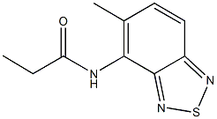 N-(5-methyl-2,1,3-benzothiadiazol-4-yl)propanamide Struktur