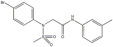425608-12-4 2-[4-bromo(methylsulfonyl)anilino]-N-(3-methylphenyl)acetamide