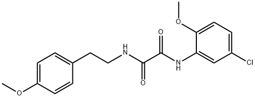 N~1~-(5-chloro-2-methoxyphenyl)-N~2~-[2-(4-methoxyphenyl)ethyl]ethanediamide Structure