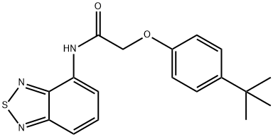 N-(2,1,3-benzothiadiazol-4-yl)-2-(4-tert-butylphenoxy)acetamide Structure