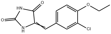 5-(3-chloro-4-ethoxybenzylidene)-2,4-imidazolidinedione 化学構造式