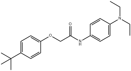 2-(4-tert-butylphenoxy)-N-[4-(diethylamino)phenyl]acetamide,425616-82-6,结构式