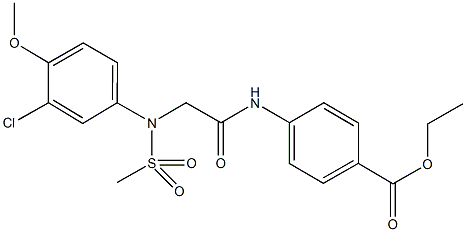 425618-06-0 ethyl 4-({[3-chloro-4-methoxy(methylsulfonyl)anilino]acetyl}amino)benzoate