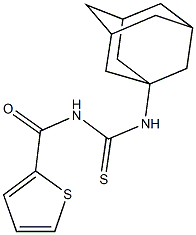 N-(1-adamantyl)-N'-(2-thienylcarbonyl)thiourea Structure