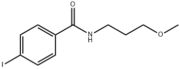 4-iodo-N-(3-methoxypropyl)benzamide Structure