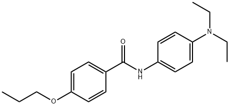 N-[4-(diethylamino)phenyl]-4-propoxybenzamide 化学構造式