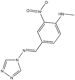 4-{[3-nitro-4-(methylamino)benzylidene]amino}-4H-1,2,4-triazole,425626-45-5,结构式