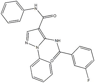 425631-19-2 5-[(3-fluorobenzoyl)amino]-N,1-diphenyl-1H-pyrazole-4-carboxamide