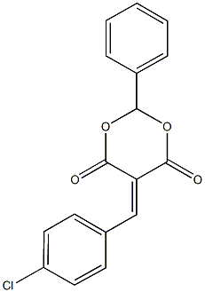 425631-70-5 5-(4-chlorobenzylidene)-2-phenyl-1,3-dioxane-4,6-dione