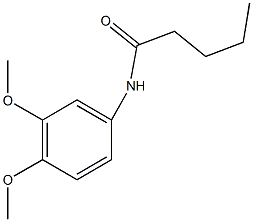 N-(3,4-dimethoxyphenyl)pentanamide 结构式