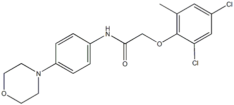 2-[(2,4-dichloro-6-methylphenyl)oxy]-N-(4-morpholin-4-ylphenyl)acetamide 化学構造式