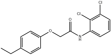 N-(2,3-dichlorophenyl)-2-(4-ethylphenoxy)acetamide 结构式