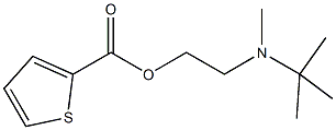 2-[tert-butyl(methyl)amino]ethyl 2-thiophenecarboxylate Struktur