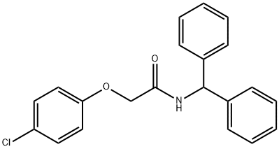 N-benzhydryl-2-(4-chlorophenoxy)acetamide Struktur