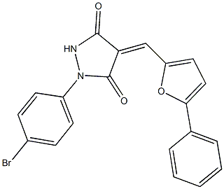 1-(4-bromophenyl)-4-[(5-phenyl-2-furyl)methylene]-3,5-pyrazolidinedione|