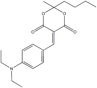 425654-85-9 2-butyl-5-[4-(diethylamino)benzylidene]-2-methyl-1,3-dioxane-4,6-dione