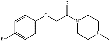 1-[(4-bromophenoxy)acetyl]-4-methylpiperazine,425655-02-3,结构式