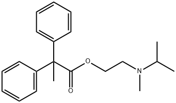 2-[isopropyl(methyl)amino]ethyl 2,2-diphenylpropanoate Structure