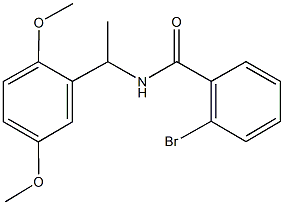 2-bromo-N-[1-(2,5-dimethoxyphenyl)ethyl]benzamide Structure