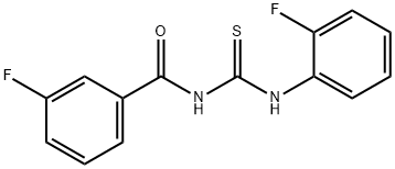 N-(3-fluorobenzoyl)-N'-(2-fluorophenyl)thiourea Structure