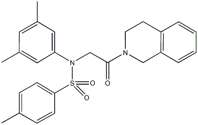 N-[2-(3,4-dihydro-2(1H)-isoquinolinyl)-2-oxoethyl]-N-(3,5-dimethylphenyl)-4-methylbenzenesulfonamide|