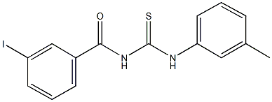 N-(3-iodobenzoyl)-N'-(3-methylphenyl)thiourea,425667-69-2,结构式