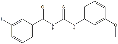N-(3-iodobenzoyl)-N'-(3-methoxyphenyl)thiourea Structure