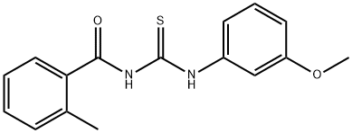 N-(3-methoxyphenyl)-N'-(2-methylbenzoyl)thiourea,425681-75-0,结构式