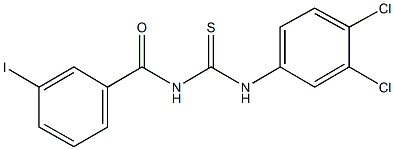N-(3,4-dichlorophenyl)-N'-(3-iodobenzoyl)thiourea Structure
