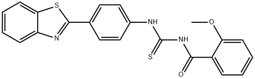 N-[4-(1,3-benzothiazol-2-yl)phenyl]-N'-(2-methoxybenzoyl)thiourea Structure