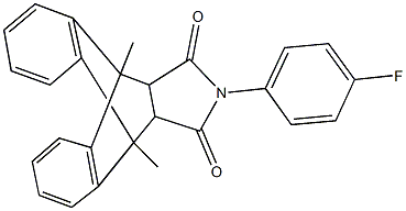 17-(4-fluorophenyl)-1,8-dimethyl-17-azapentacyclo[6.6.5.0~2,7~.0~9,14~.0~15,19~]nonadeca-2,4,6,9,11,13-hexaene-16,18-dione Structure