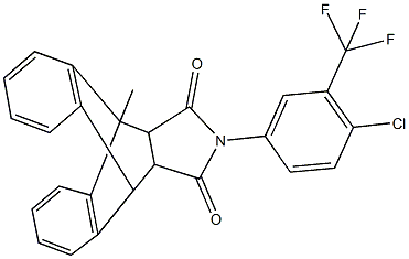 17-[4-chloro-3-(trifluoromethyl)phenyl]-1-methyl-17-azapentacyclo[6.6.5.0~2,7~.0~9,14~.0~15,19~]nonadeca-2,4,6,9,11,13-hexaene-16,18-dione|