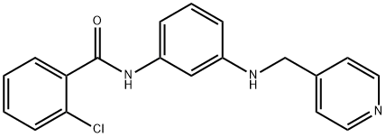 2-chloro-N-{3-[(4-pyridinylmethyl)amino]phenyl}benzamide,426215-87-4,结构式