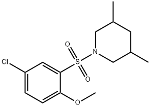 426230-44-6 4-chloro-2-[(3,5-dimethyl-1-piperidinyl)sulfonyl]phenyl methyl ether