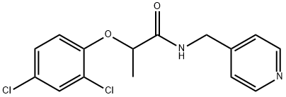 2-(2,4-dichlorophenoxy)-N-(4-pyridinylmethyl)propanamide Struktur