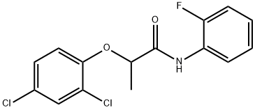 2-(2,4-dichlorophenoxy)-N-(2-fluorophenyl)propanamide Struktur