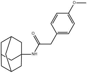 N-(1-adamantyl)-2-(4-methoxyphenyl)acetamide Structure