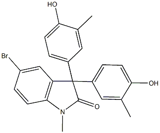 5-bromo-3,3-bis(4-hydroxy-3-methylphenyl)-1-methyl-1,3-dihydro-2H-indol-2-one|