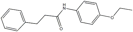 N-(4-ethoxyphenyl)-3-phenylpropanamide Struktur