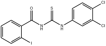 N-(3,4-dichlorophenyl)-N'-(2-iodobenzoyl)thiourea Structure