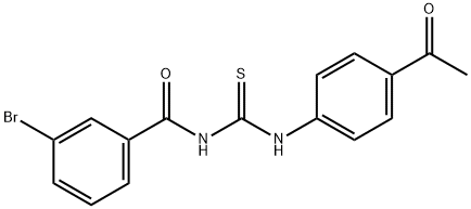 N-(4-acetylphenyl)-N'-(3-bromobenzoyl)thiourea,428443-48-5,结构式