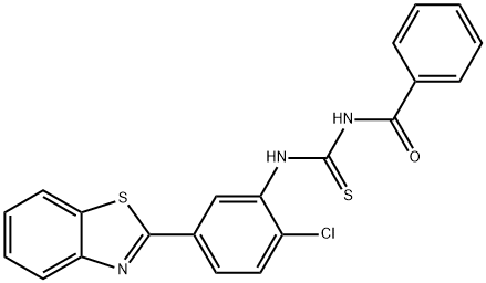 N-[5-(1,3-benzothiazol-2-yl)-2-chlorophenyl]-N'-benzoylthiourea Struktur