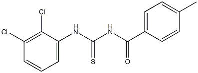 N-(2,3-dichlorophenyl)-N'-(4-methylbenzoyl)thiourea Structure