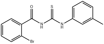 N-(2-bromobenzoyl)-N'-(3-methylphenyl)thiourea Structure