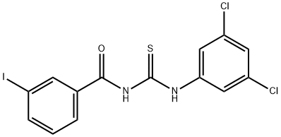 N-(3,5-dichlorophenyl)-N'-(3-iodobenzoyl)thiourea Struktur
